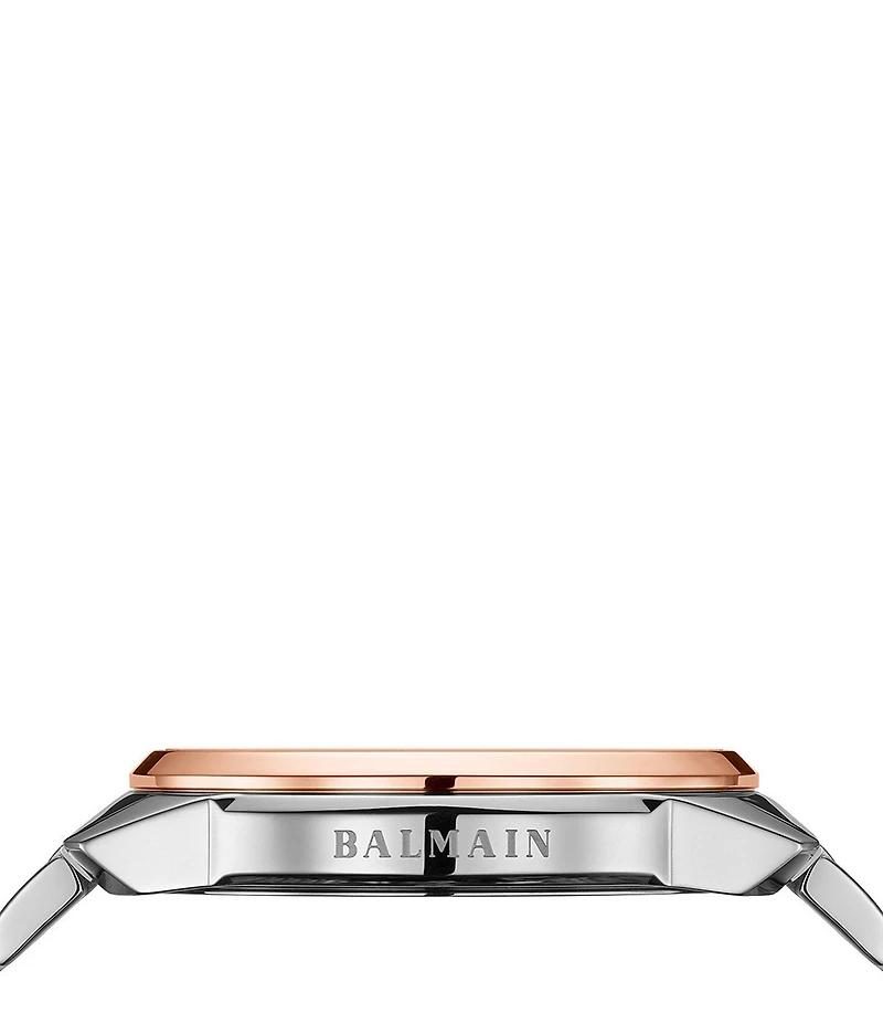 Balmain Men's Quartz Chronograph Two Tone Stainless Steel Bracelet Watch