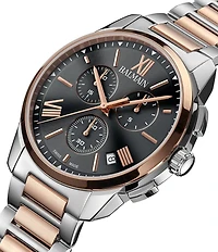 Balmain Men's Quartz Chronograph Two Tone Stainless Steel Bracelet Watch