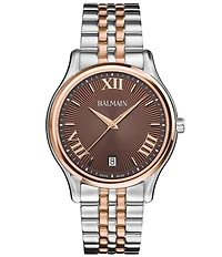 Balmain Men's Quartz Analog Two Tone Stainless Steel Bracelet Watch