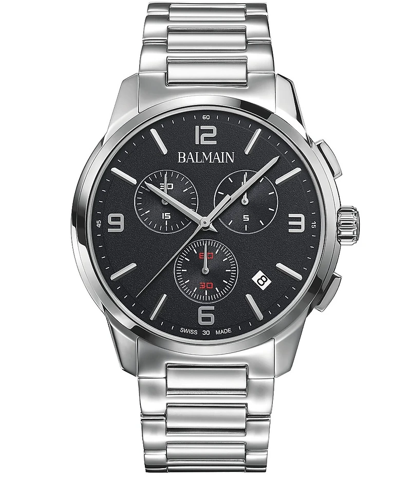 Balmain Men's Quartz Chronograph Stainless Steel Bracelet Watch