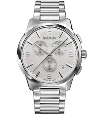 Balmain Men's Quartz Chronograph Stainless Steel Bracelet Watch
