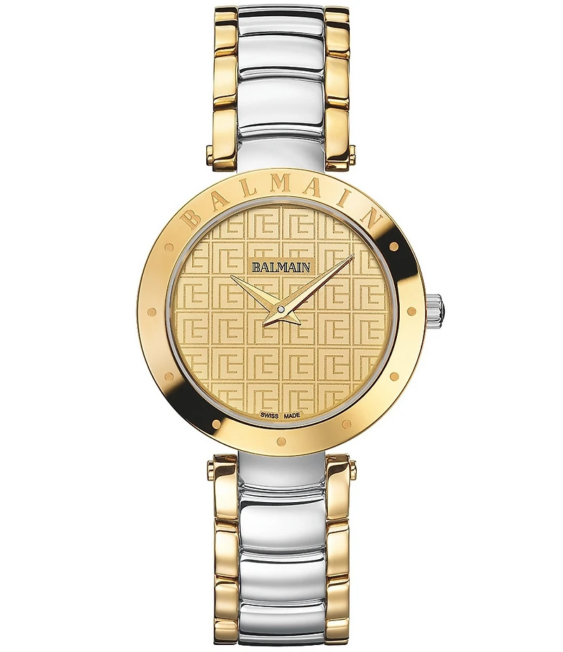 Balmain Women's Quartz Analog Gold Tone Stainless Steel Bracelet Watch