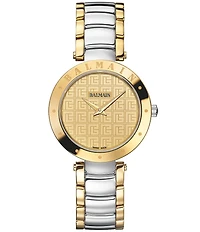 Balmain Women's Quartz Analog Gold Tone Stainless Steel Bracelet Watch