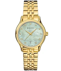 Balmain Paris Women's Quartz Analog Gold Tone Stainless Steel Bracelet Watch