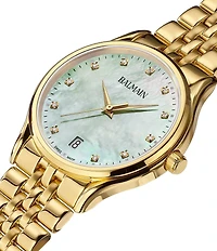 Balmain Paris Women's Quartz Analog Gold Tone Stainless Steel Bracelet Watch