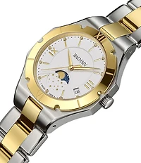 Balmain Women's Quartz Analog Moonphase Stainless Steel Bracelet Watch