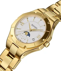Balmain Women's Quartz Analog Moonphase Stainless Steel Bracelet Watch