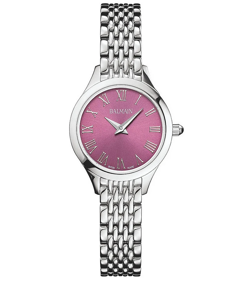 Balmain Paris Women's Round Quartz Analog Stainless Steel Bracelet Watch
