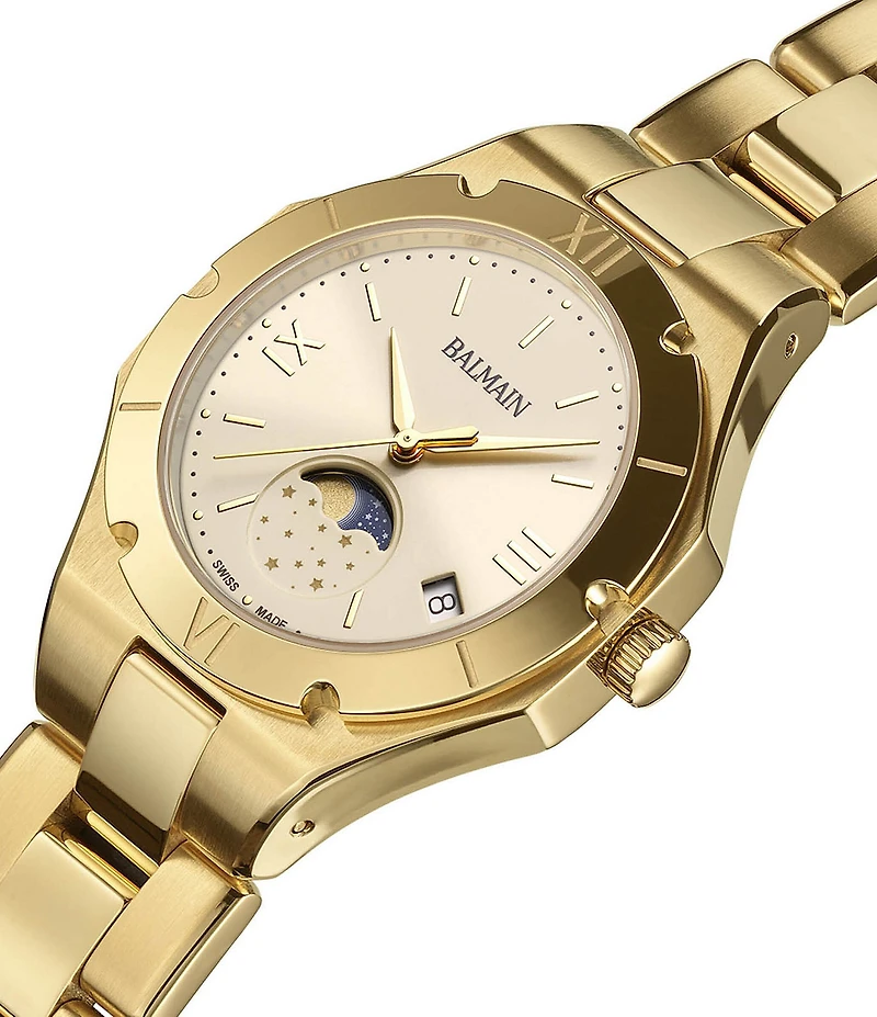 Balmain Paris Women's Quartz Analog Stainless Steel Round Bracelet Watch