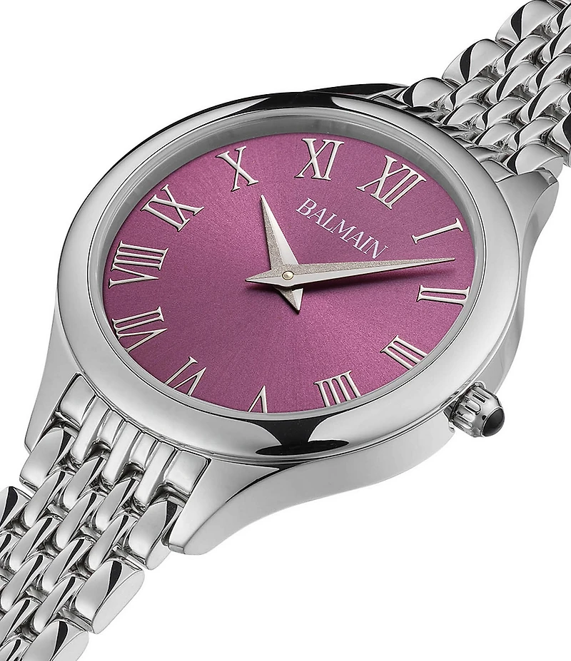 Balmain Paris Women's Quartz Analog Round Case Stainless Steel Bracelet Watch