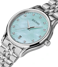 Balmain Paris Women's Quartz Analog Stainless Steel Mother-Of-Pearl Dial Bracelet Watch