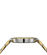 Balmain Women's Quartz Analog Two Tone Crystal Detail Bracelet Watch