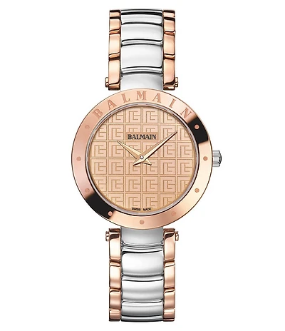 Balmain Paris Women's Quartz Analog Two Tone Stainless Steel Bracelet Watch