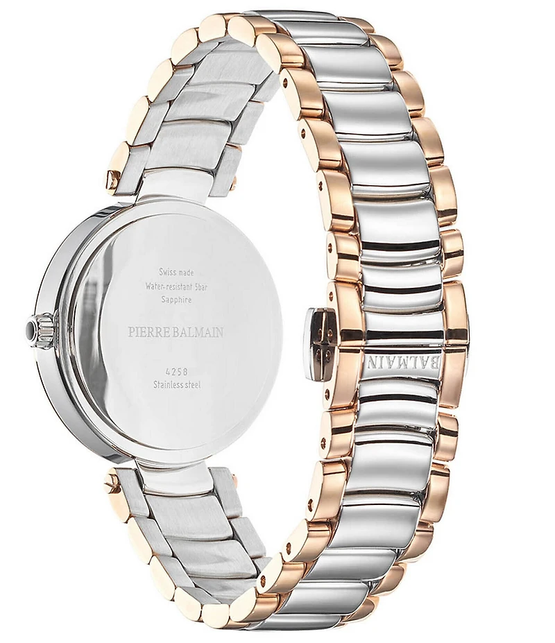 Balmain Paris Women's Quartz Analog Two Tone Stainless Steel Bracelet Watch