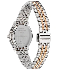 Balmain Paris Women's Quartz Analog Two Tone Mother-Of-Pearl Dial Stainless Steel Bracelet Watch