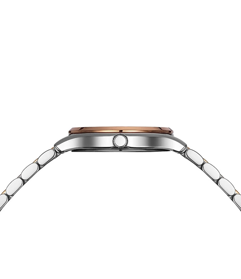 Balmain Paris Women's Quartz Analog Two Tone Mother-Of-Pearl Dial Stainless Steel Bracelet Watch