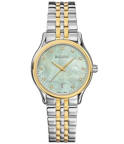 Balmain Women's Quartz Analog Two Tone Stainless Steel Bracelet Watch