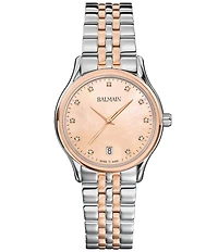 Balmain Women's Quartz Analog Two Tone Stainless Steel Bracelet Watch