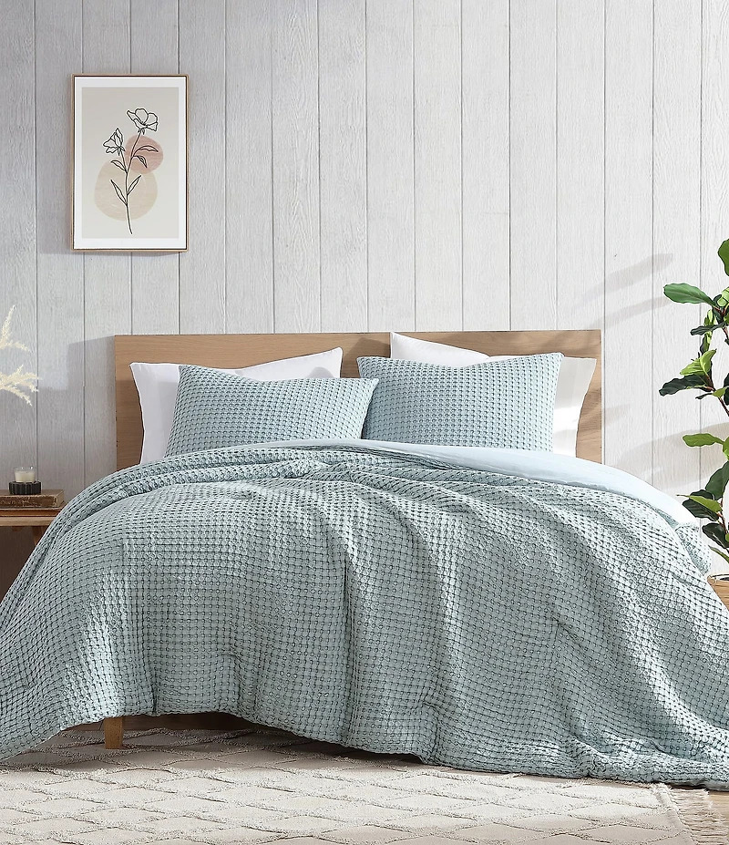 Bamboo Bliss by Royal Heritage Cascade Waffle Weave Comforter Mini Set