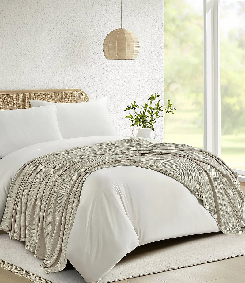 Bamboo Bliss Cozy Bamboo Waffle Bed Blanket