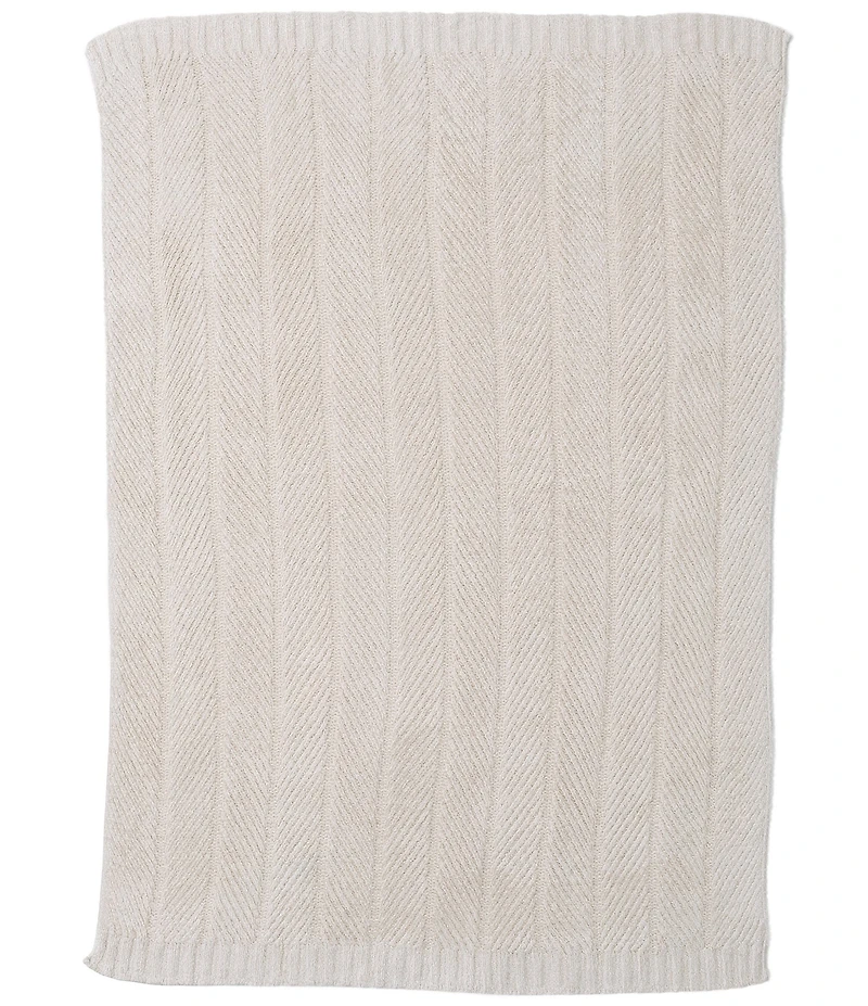 Barefoot Dreams Bamboo Cozychic® Shine Herringbone Blanket