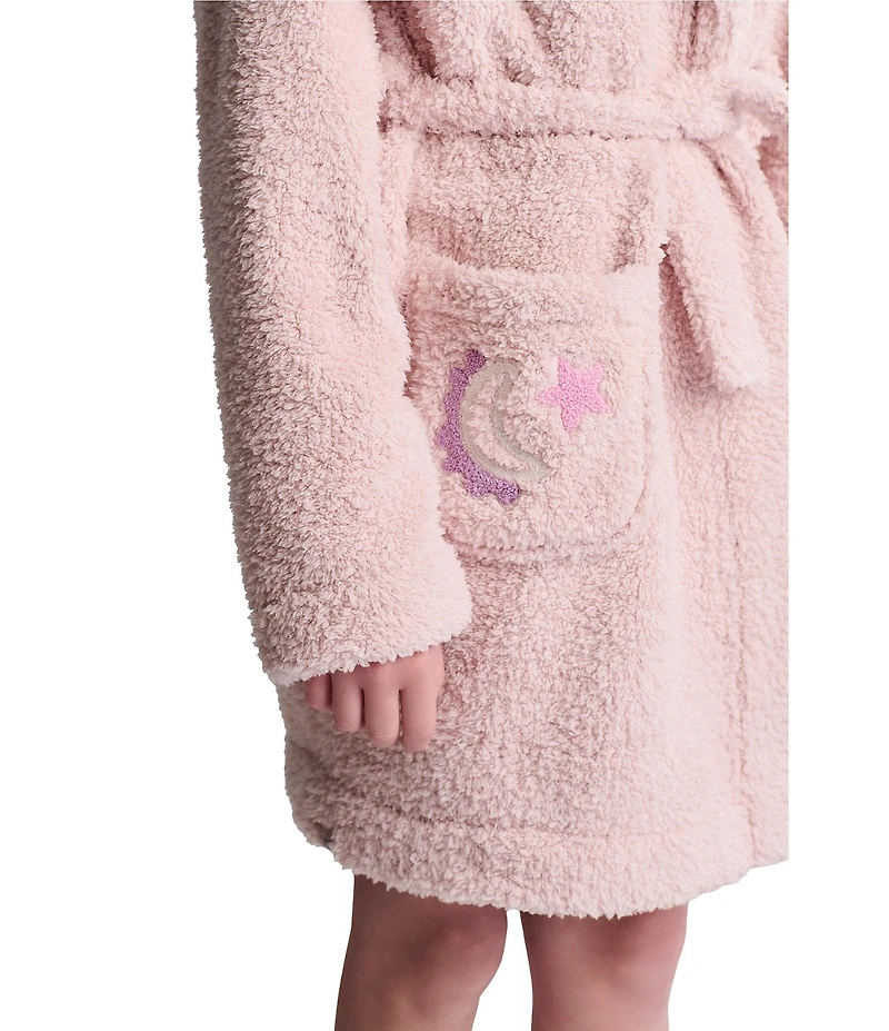 Barefoot Dreams Big Girls Cozy Chic® Youth Embroidered Star Robe