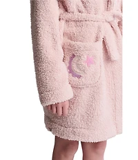 Barefoot Dreams Big Girls Cozy Chic® Youth Embroidered Star Robe