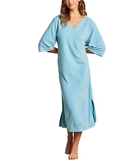 Barefoot Dreams Cozy Terry Double V-Neck Caftan