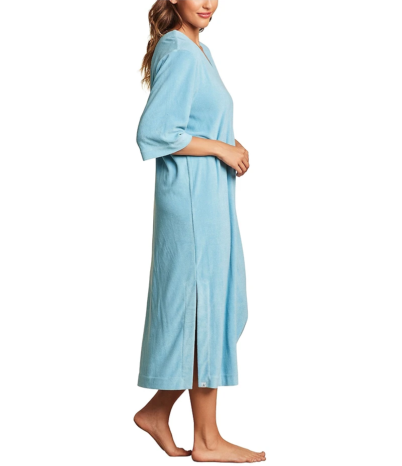 Barefoot Dreams Cozy Terry Double V-Neck Caftan