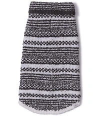 Barefoot Dreams CozyChic Checkered Stripe Pet Sweater