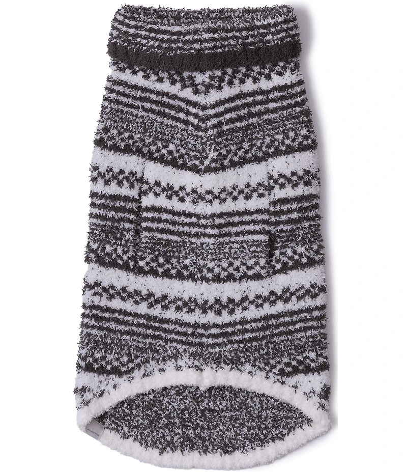 Barefoot Dreams CozyChic Checkered Stripe Pet Sweater