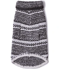 Barefoot Dreams CozyChic Checkered Stripe Pet Sweater
