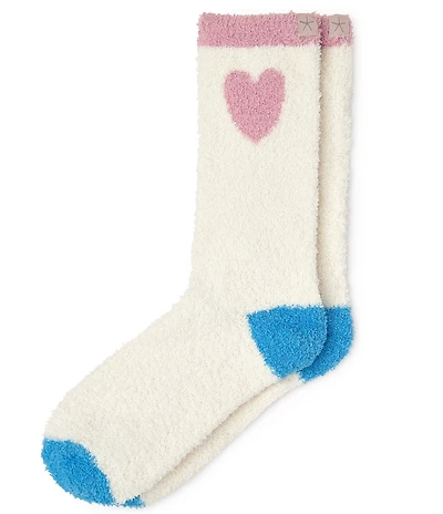 Barefoot Dreams CozyChic® Color Block Heart Socks