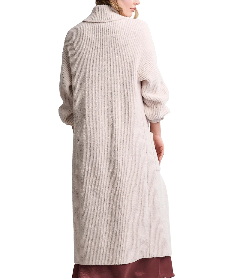 Barefoot Dreams CozyChic Cotton Ribbed Long Robe Coat