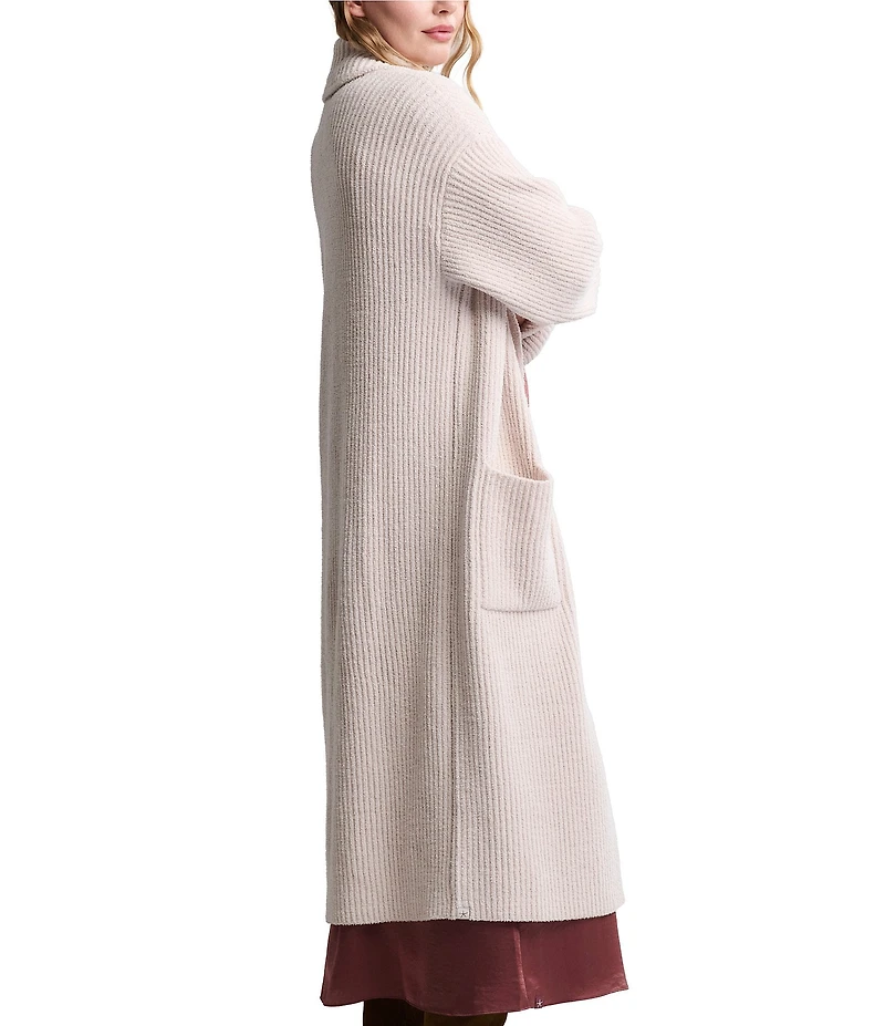 Barefoot Dreams CozyChic Cotton Ribbed Long Robe Coat