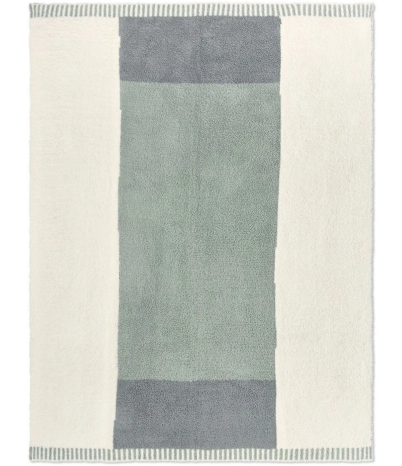 Barefoot Dreams CozyChic Cova Center Stripe Throw Blanket