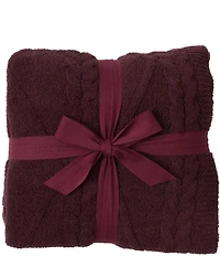 Barefoot Dreams CozyChic Fisherman Cable Throw Blanket