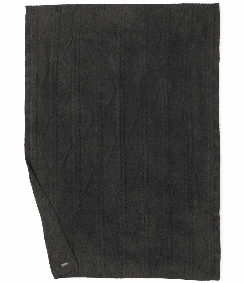 Barefoot Dreams CozyChic Fisherman Cable Throw Blanket