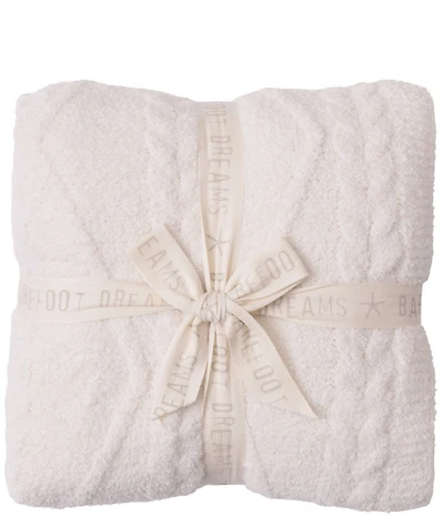 Barefoot Dreams CozyChic Fisherman Cable Throw Blanket