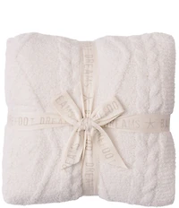 Barefoot Dreams CozyChic Fisherman Cable Throw Blanket