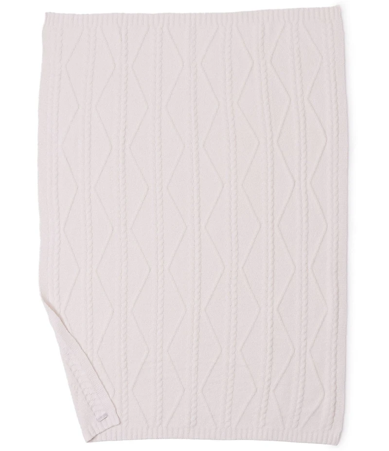 Barefoot Dreams CozyChic Fisherman Cable Throw Blanket