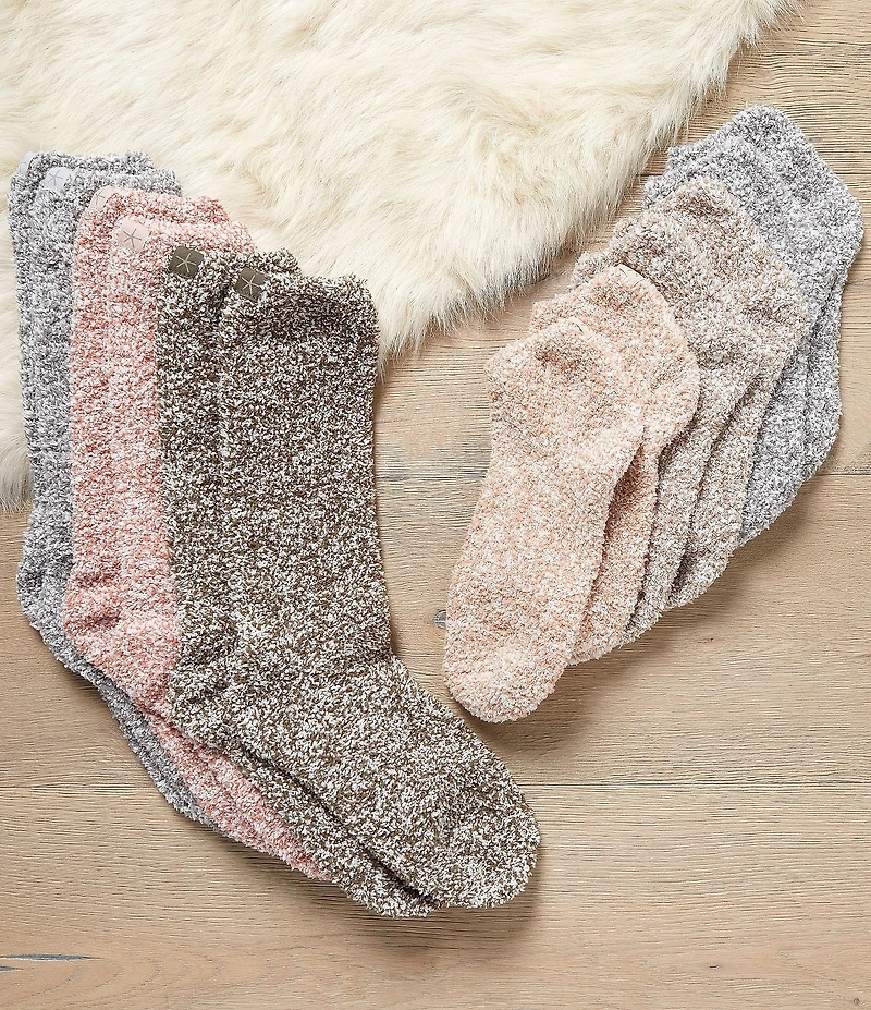 Barefoot Dreams CozyChic® Heathered Tennis Fuzzy Socks