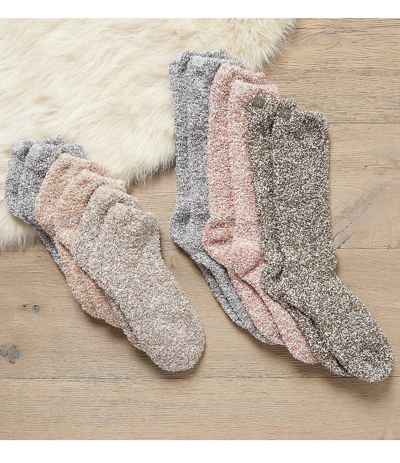 Barefoot Dreams CozyChic® Heathered Tennis Fuzzy Socks