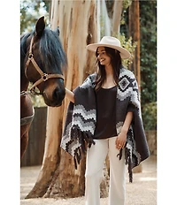 Barefoot Dreams CozyChic Mosaic Wrap