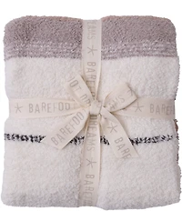 Barefoot Dreams CozyChic Ombre Striped Jacquard Knit Throw Blanket