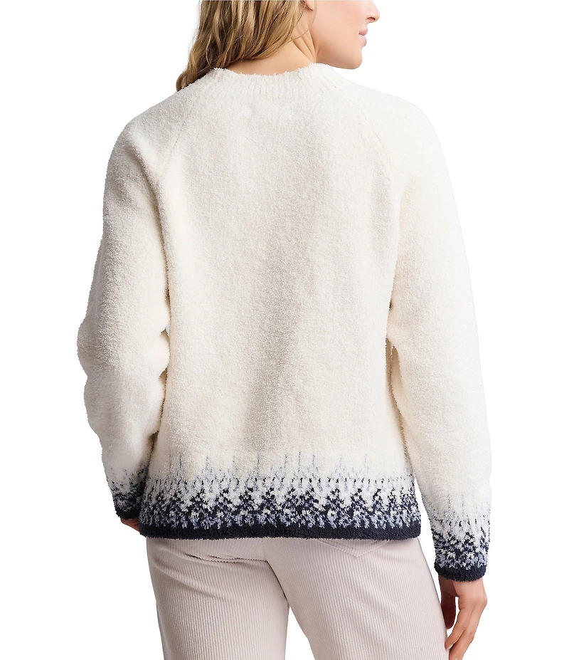 Barefoot Dreams CozyChic Raglan Confetti Pullover Top