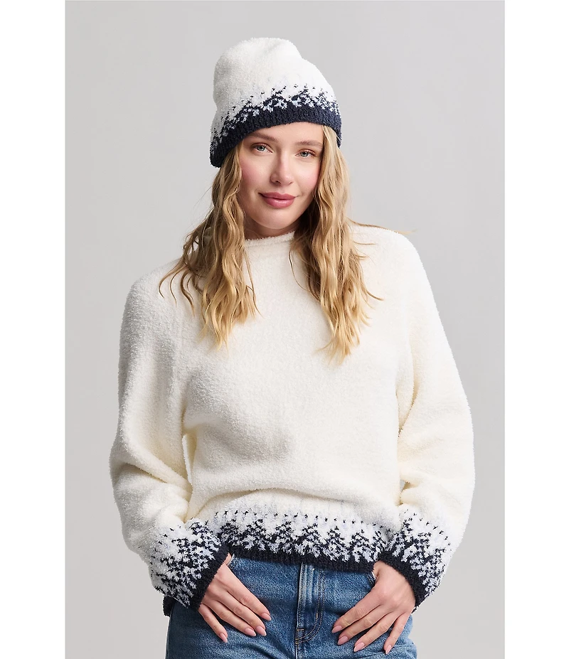 Barefoot Dreams CozyChic Raglan Confetti Pullover Top