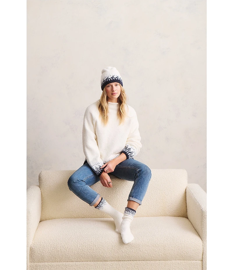 Barefoot Dreams CozyChic Raglan Confetti Pullover Top