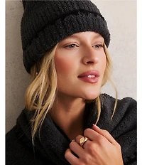 Barefoot Dreams Cozychic Ribbed Blanket Stitch Beanie