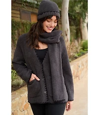 Barefoot Dreams Cozychic Ribbed Blanket Stitch Beanie